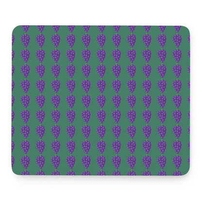 Purple Grape Pattern Print Mouse Pad