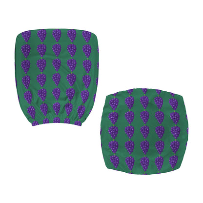 Purple Grape Pattern Print Office Chair Cover