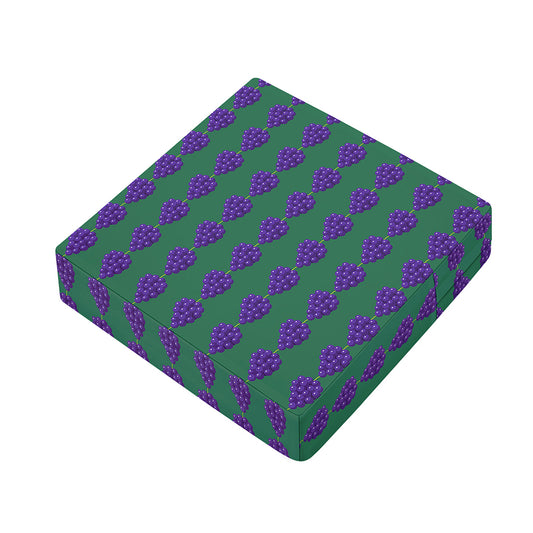 Purple Grape Pattern Print Outdoor Seat Cushion Cover