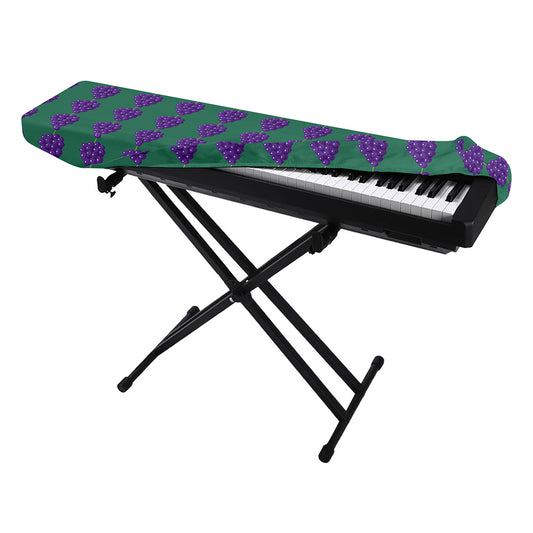 Purple Grape Pattern Print Piano Keyboard Cover