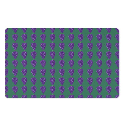 Purple Grape Pattern Print Polyester Doormat