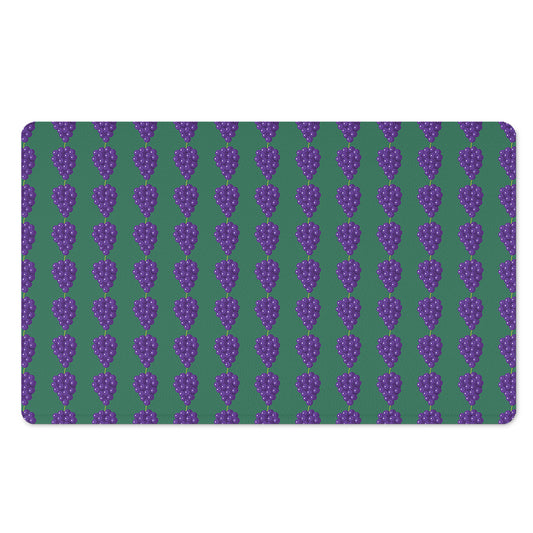 Purple Grape Pattern Print Polyester Doormat