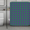 Purple Grape Pattern Print Polyester Shower Curtain