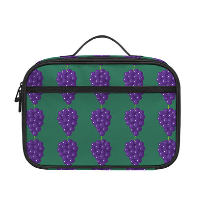 Purple Grape Pattern Print Portable Lunch Bag