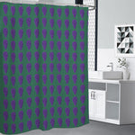 Purple Grape Pattern Print Premium Shower Curtain