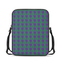 Purple Grape Pattern Print Rectangular Crossbody Bag