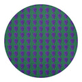 Purple Grape Pattern Print Round Blanket