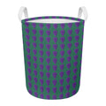 Purple Grape Pattern Print Round Laundry Basket