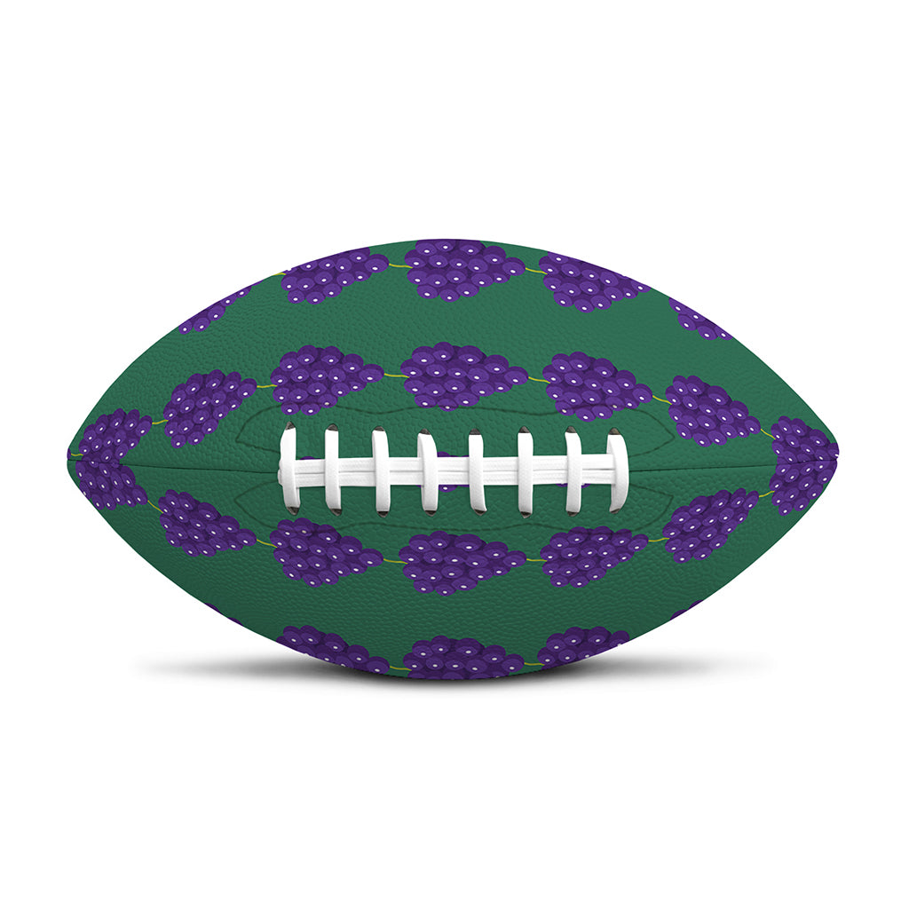 Purple Grape Pattern Print Rugby Ball