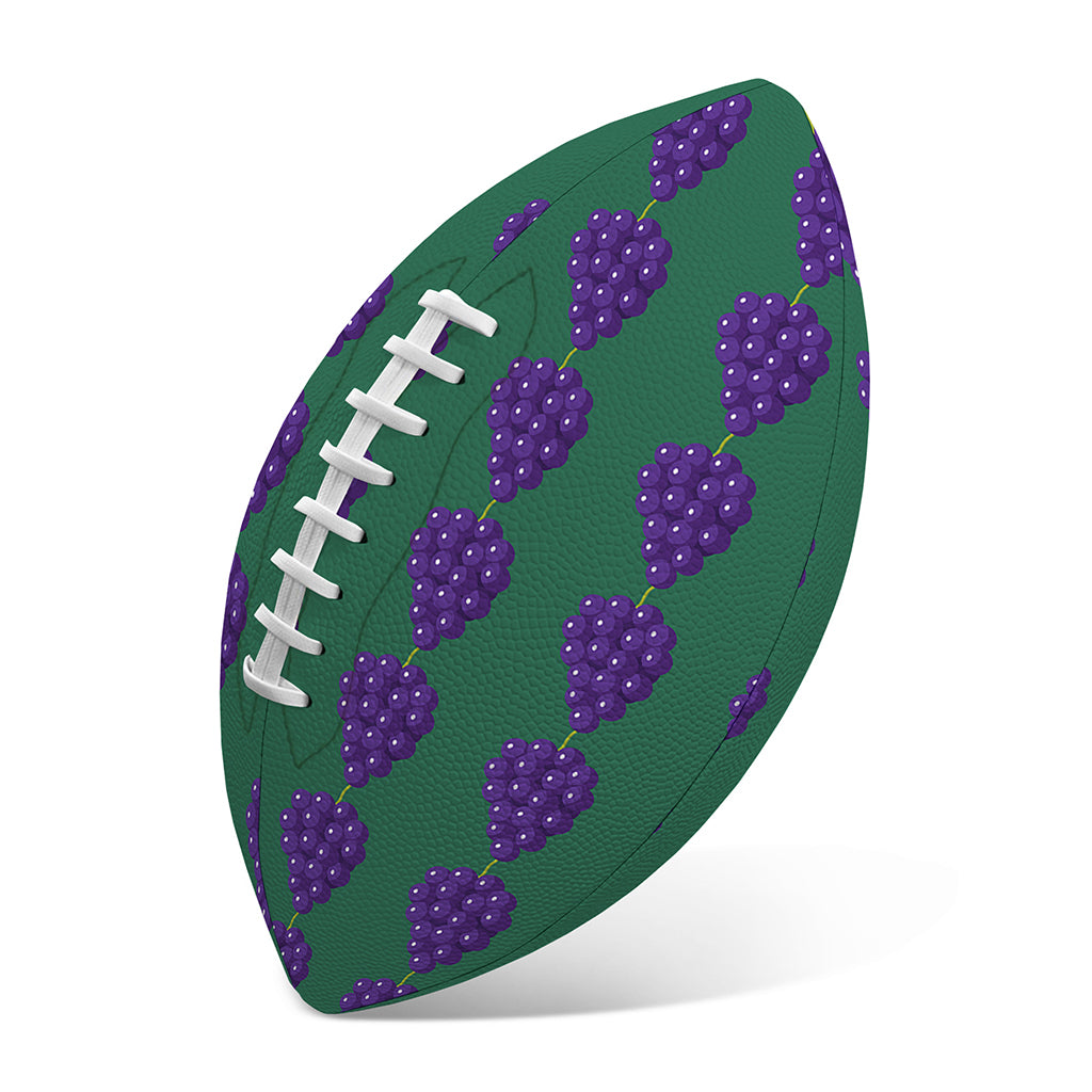Purple Grape Pattern Print Rugby Ball