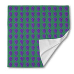 Purple Grape Pattern Print Silk Bandana