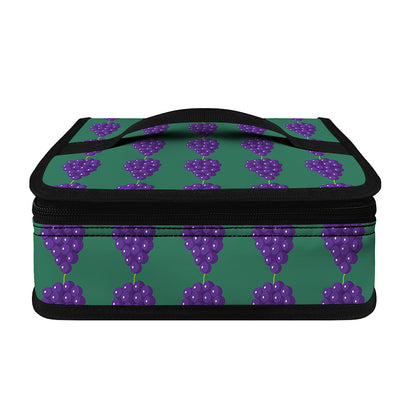 Purple Grape Pattern Print Small Lunch Bag