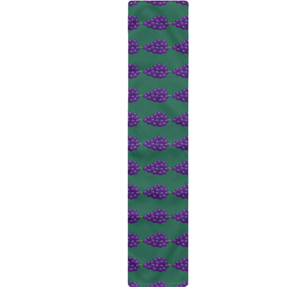 Purple Grape Pattern Print Table Runner