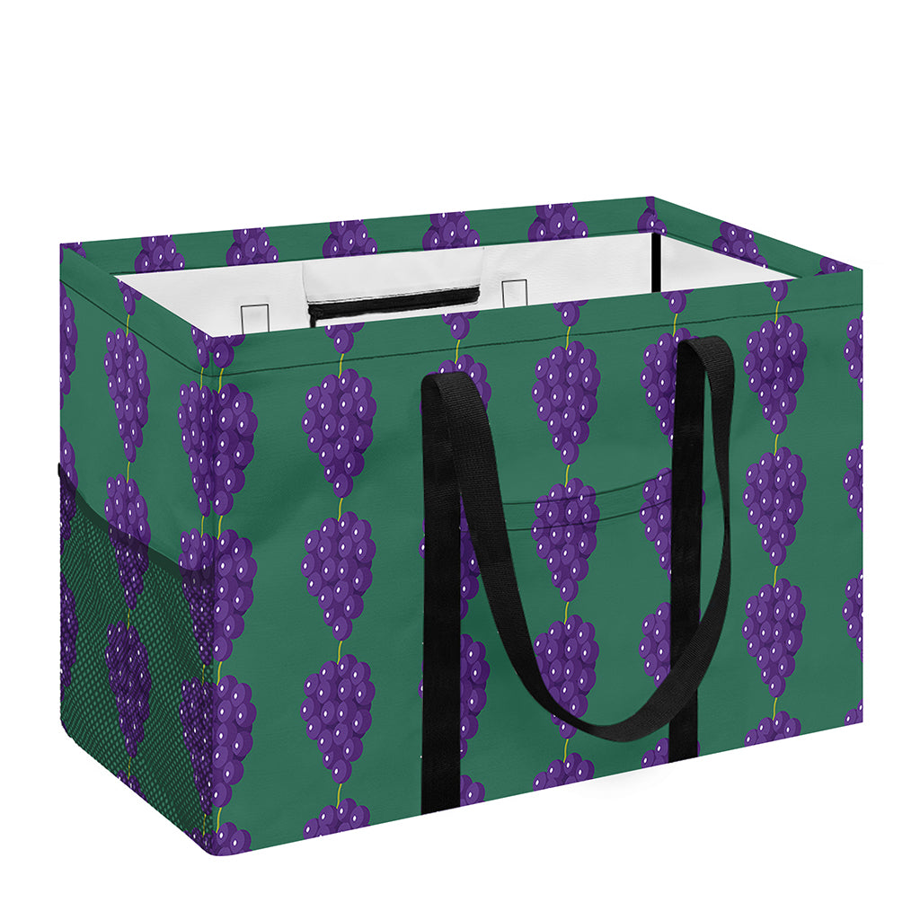 Purple Grape Pattern Print Utility Tote Bag