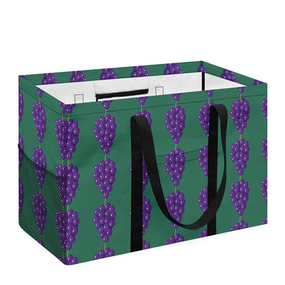 Purple Grape Pattern Print Utility Tote Bag
