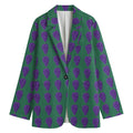 Purple Grape Pattern Print Women's Blazer