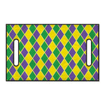 Purple Green And Yellow Mardi Gras Print Golf Cart Seat Cover