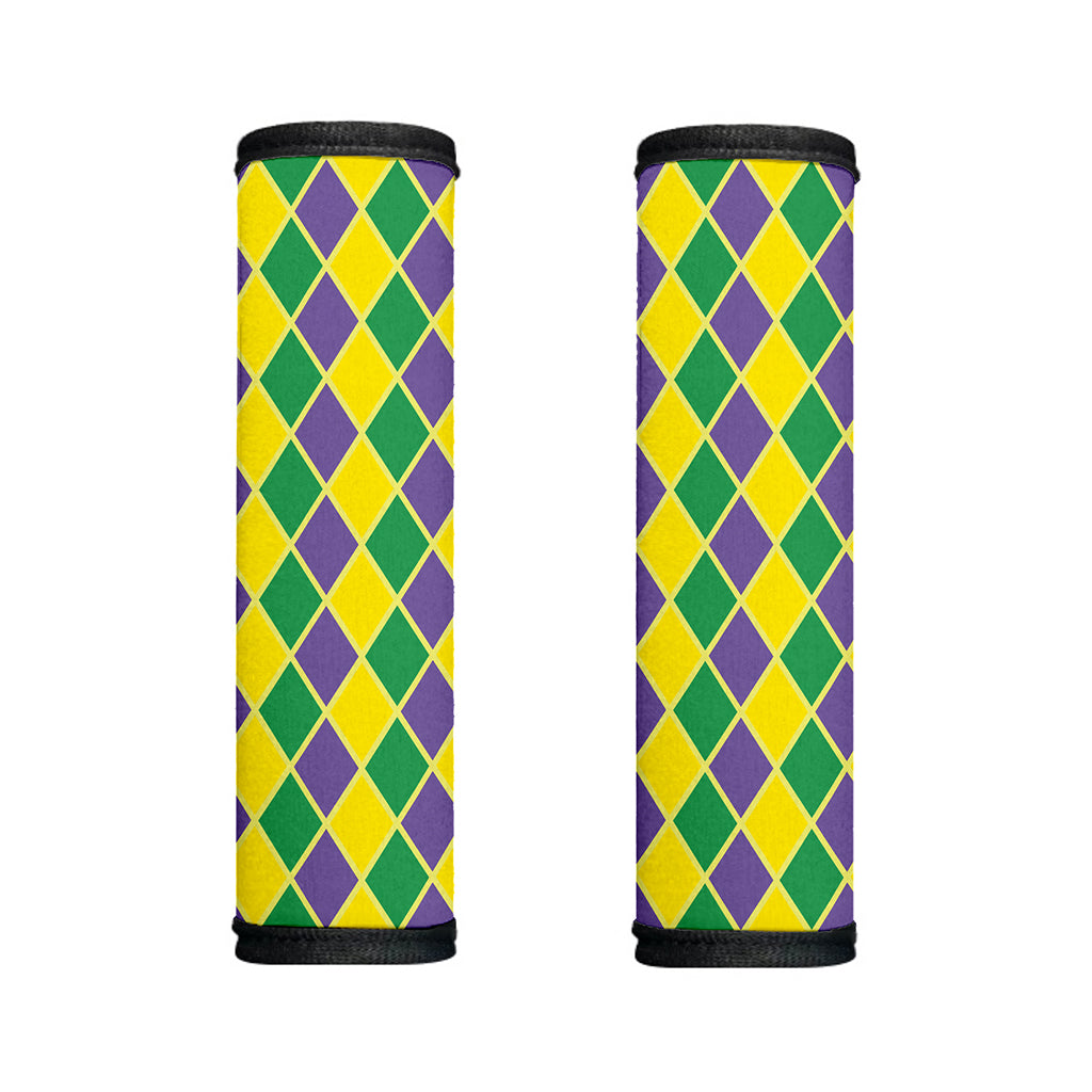 Purple Green And Yellow Mardi Gras Print Handle Covers
