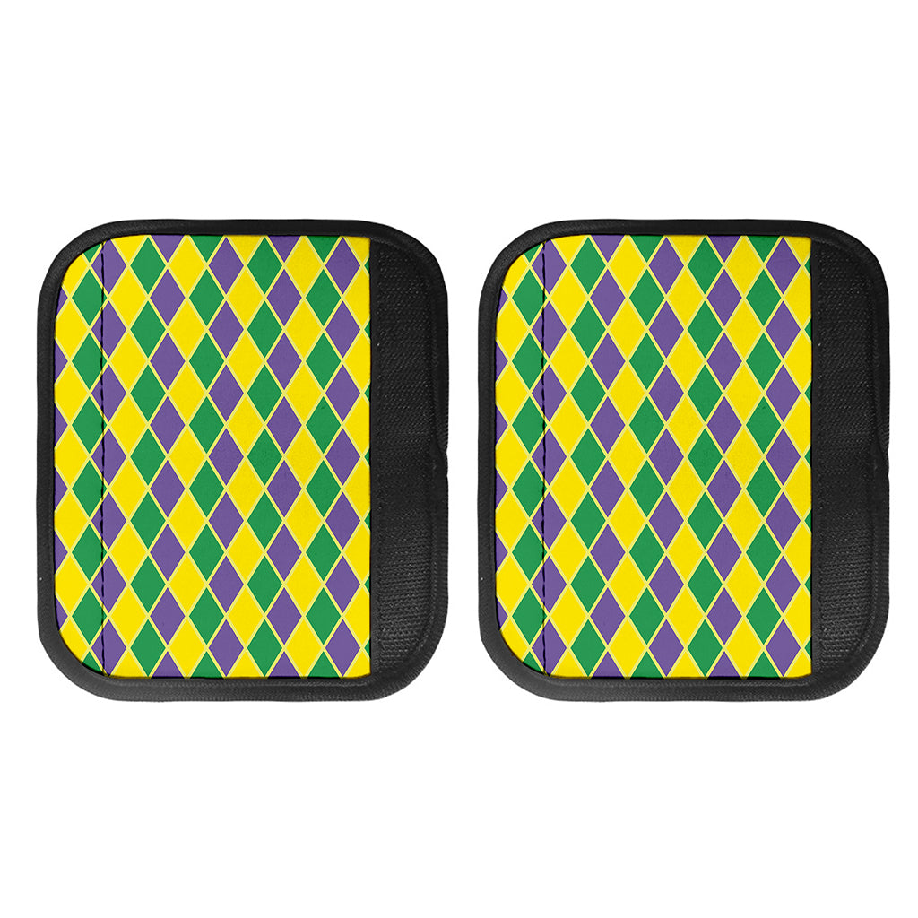 Purple Green And Yellow Mardi Gras Print Handle Covers