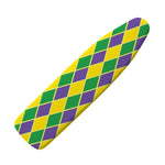 Purple Green And Yellow Mardi Gras Print Ironing Board Cover