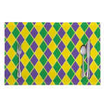 Purple Green And Yellow Mardi Gras Print Placemat