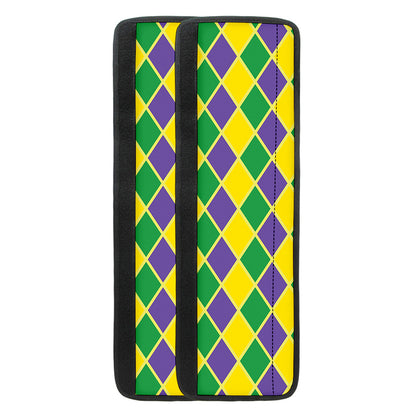 Purple Green And Yellow Mardi Gras Print Refrigerator Handle Covers