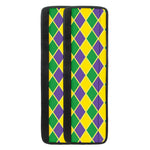Purple Green And Yellow Mardi Gras Print Refrigerator Handle Covers