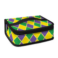 Purple Green And Yellow Mardi Gras Print Small Lunch Bag