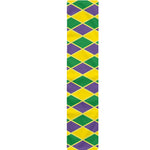 Purple Green And Yellow Mardi Gras Print Table Runner