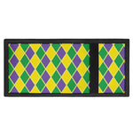 Purple Green And Yellow Mardi Gras Print Trifold Wallet