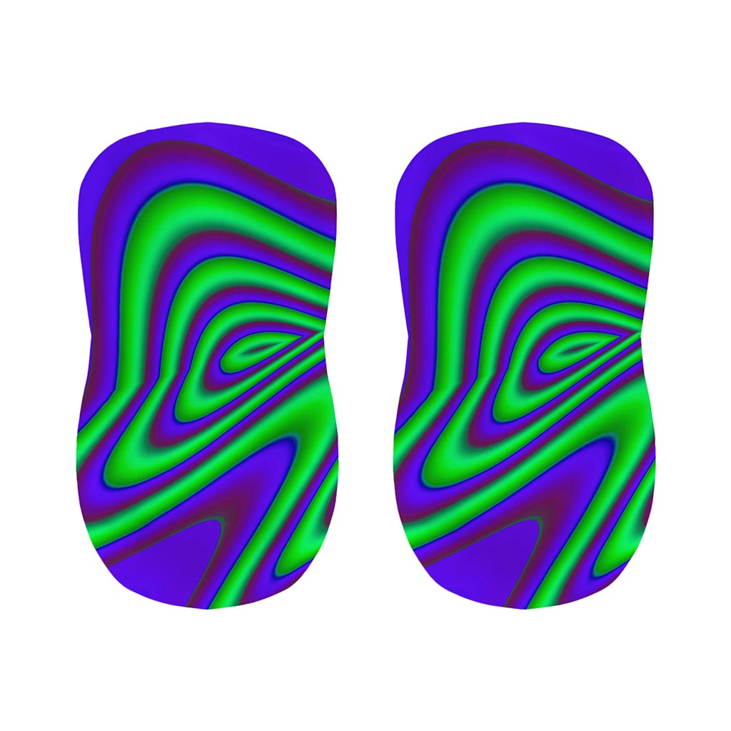 Purple Green Psychedelic Trippy Print Bar Stool Covers