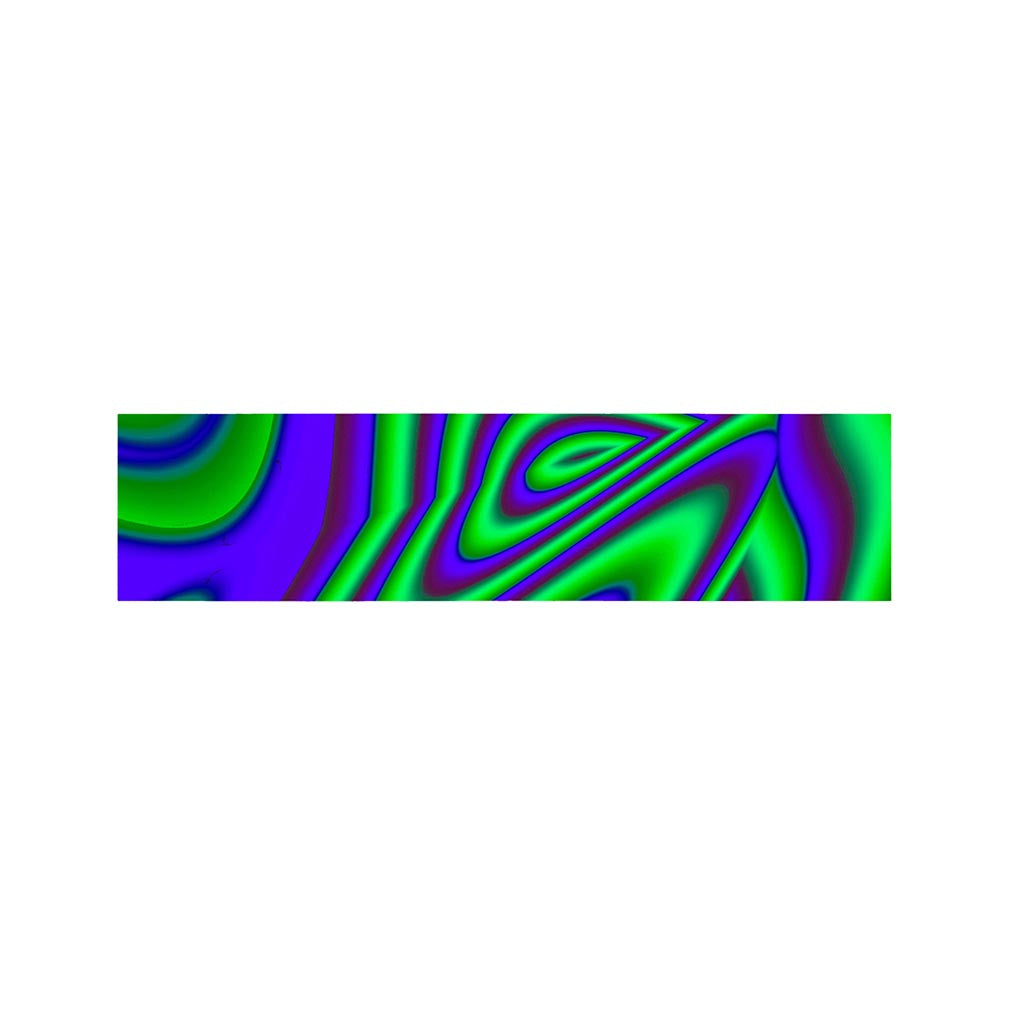 Purple Green Psychedelic Trippy Print Bed Runner
