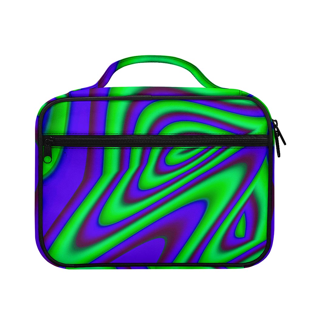 Purple Green Psychedelic Trippy Print Briefcase Bible Bag