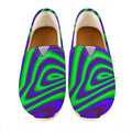 Purple Green Psychedelic Trippy Print Casual Shoes