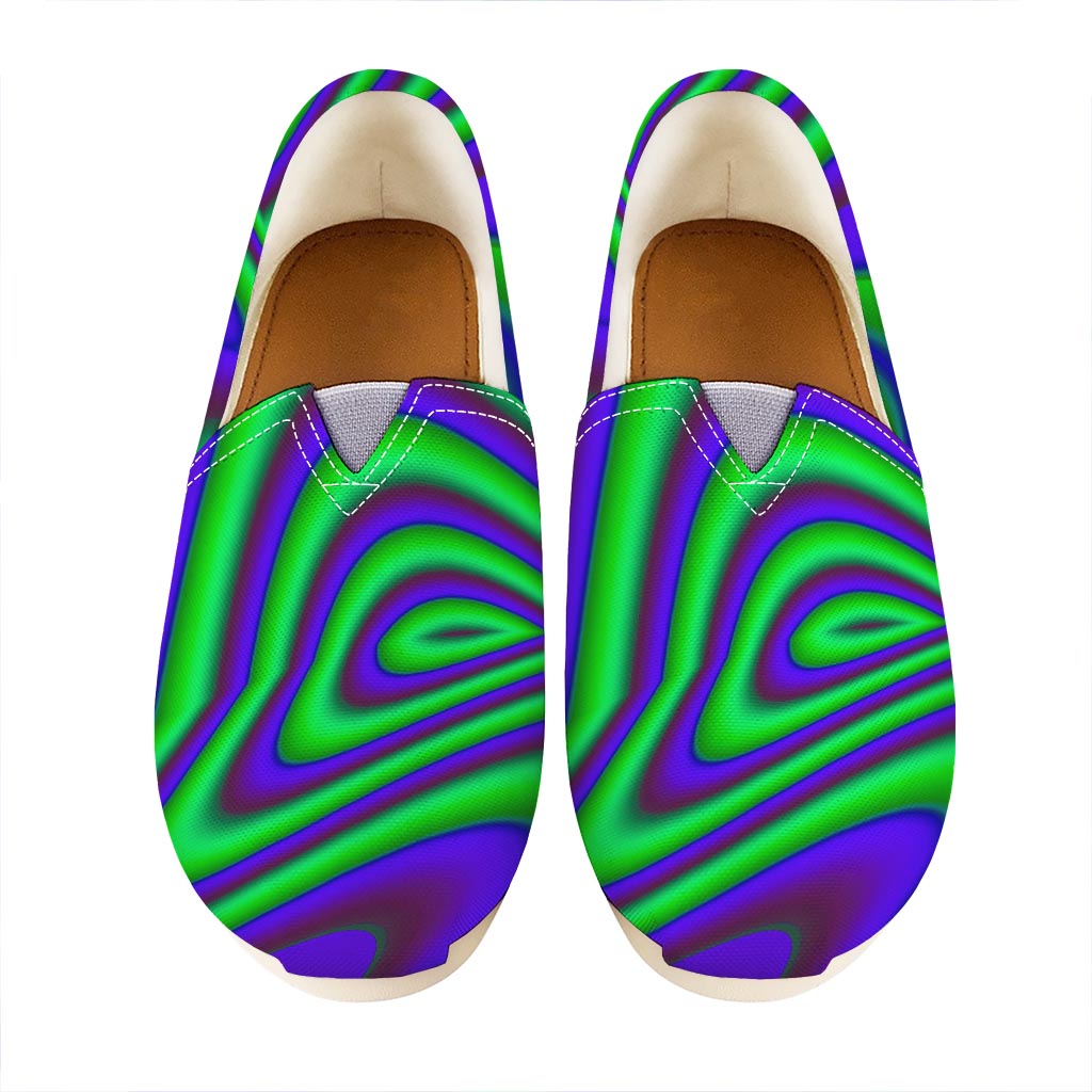 Purple Green Psychedelic Trippy Print Casual Shoes