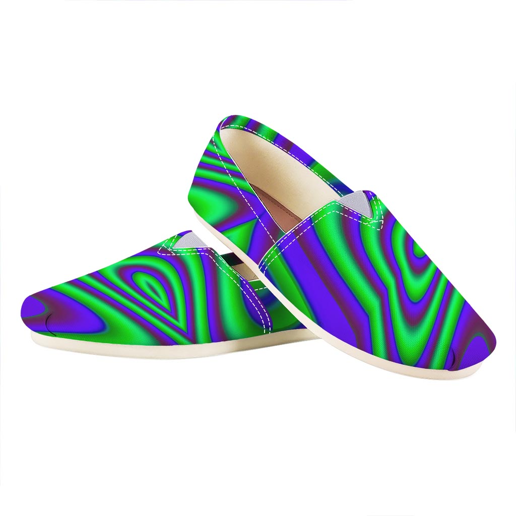 Purple Green Psychedelic Trippy Print Casual Shoes