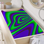 Purple Green Psychedelic Trippy Print Changing Pad Cover