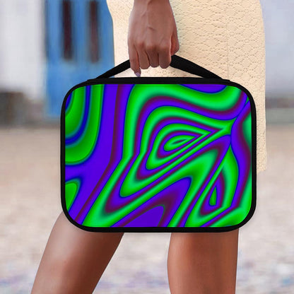 Purple Green Psychedelic Trippy Print Classic Bible Case