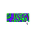 Purple Green Psychedelic Trippy Print Extended Mouse Pad