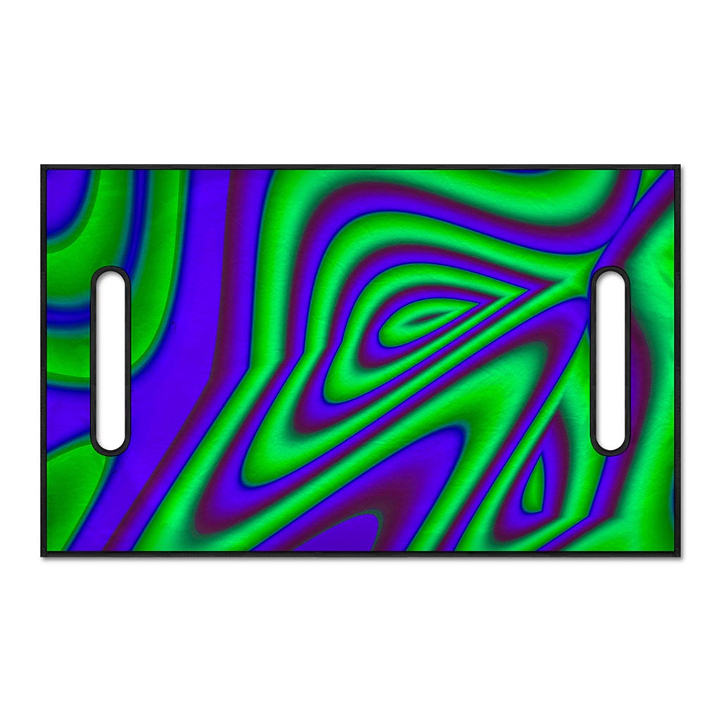 Purple Green Psychedelic Trippy Print Golf Cart Seat Cover