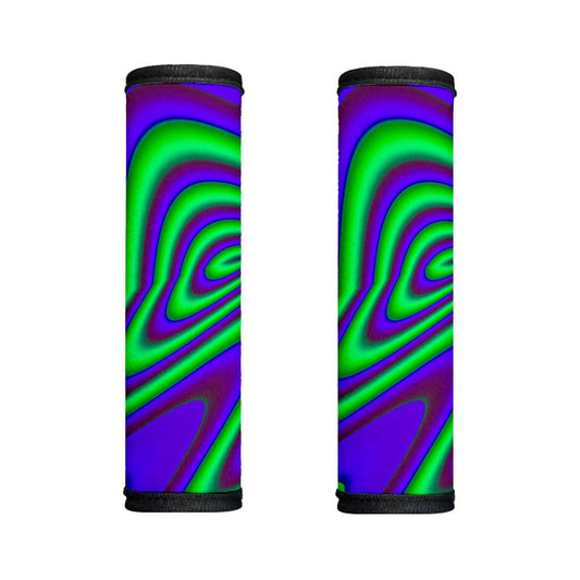 Purple Green Psychedelic Trippy Print Handle Covers