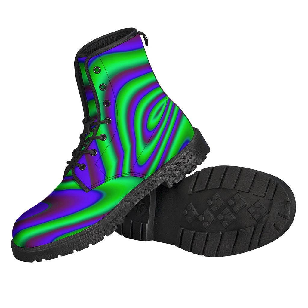 Purple Green Psychedelic Trippy Print Backpack