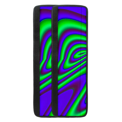 Purple Green Psychedelic Trippy Print Refrigerator Handle Covers