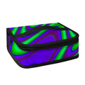 Purple Green Psychedelic Trippy Print Small Lunch Bag