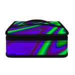 Purple Green Psychedelic Trippy Print Small Lunch Bag