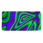 Purple Green Psychedelic Trippy Print Towel