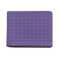 Purple Grey And White Tattersall Print Bifold Wallet