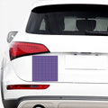 Purple Grey And White Tattersall Print Car Sticker