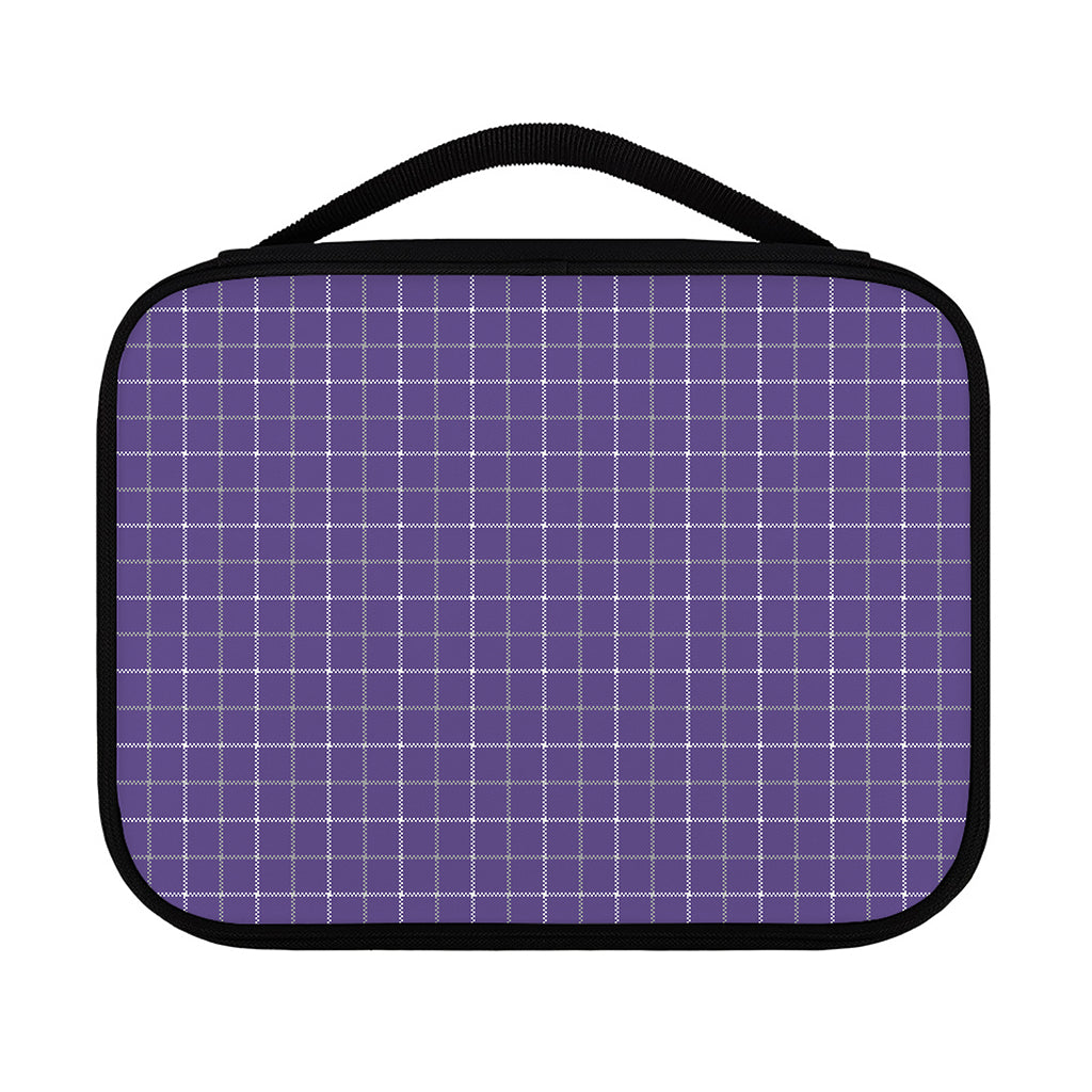 Purple Grey And White Tattersall Print Classic Bible Case