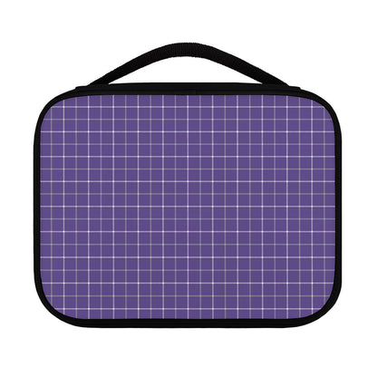 Purple Grey And White Tattersall Print Classic Bible Case
